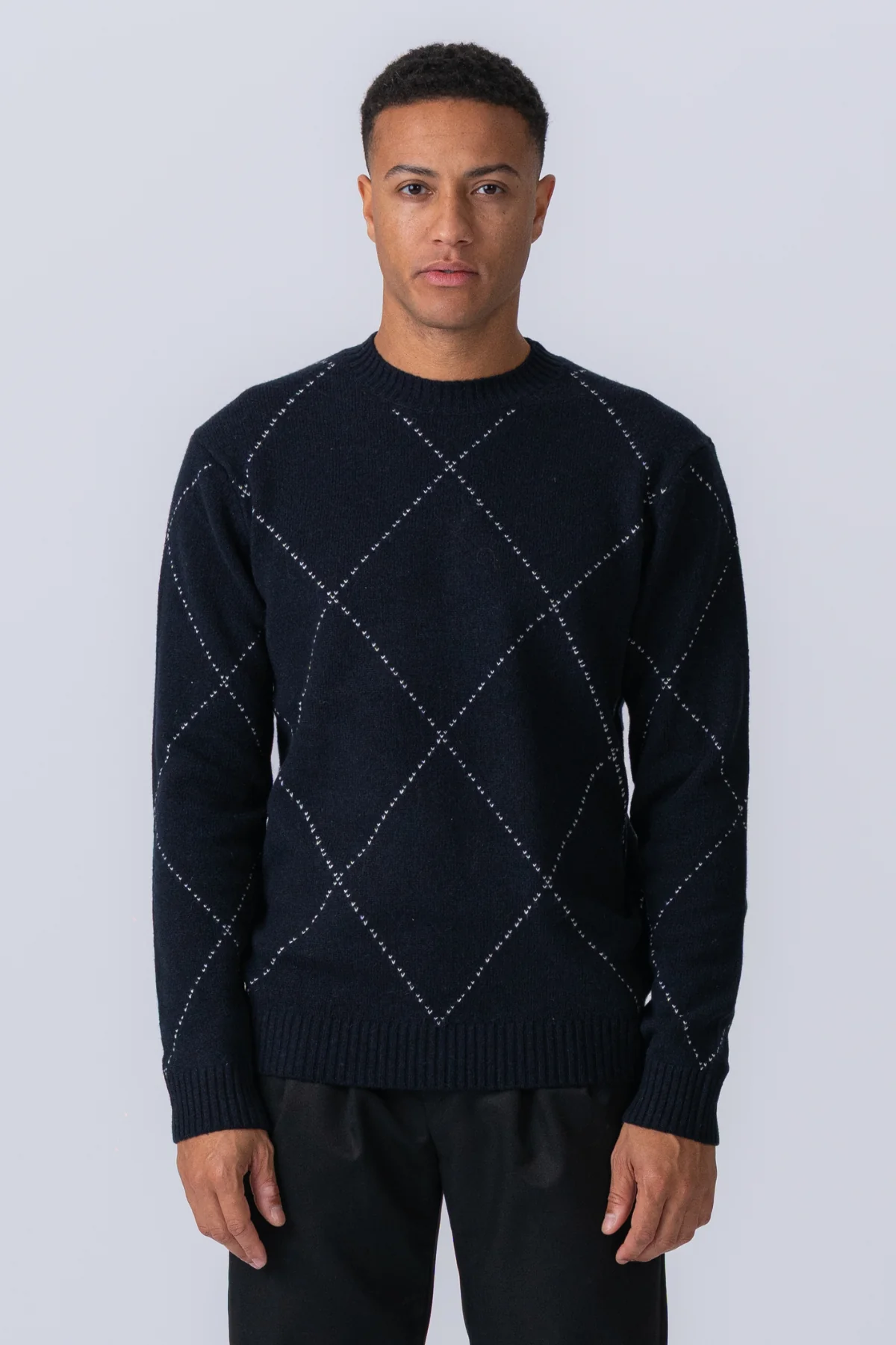 Isaac Wool Knit - Marina oscura