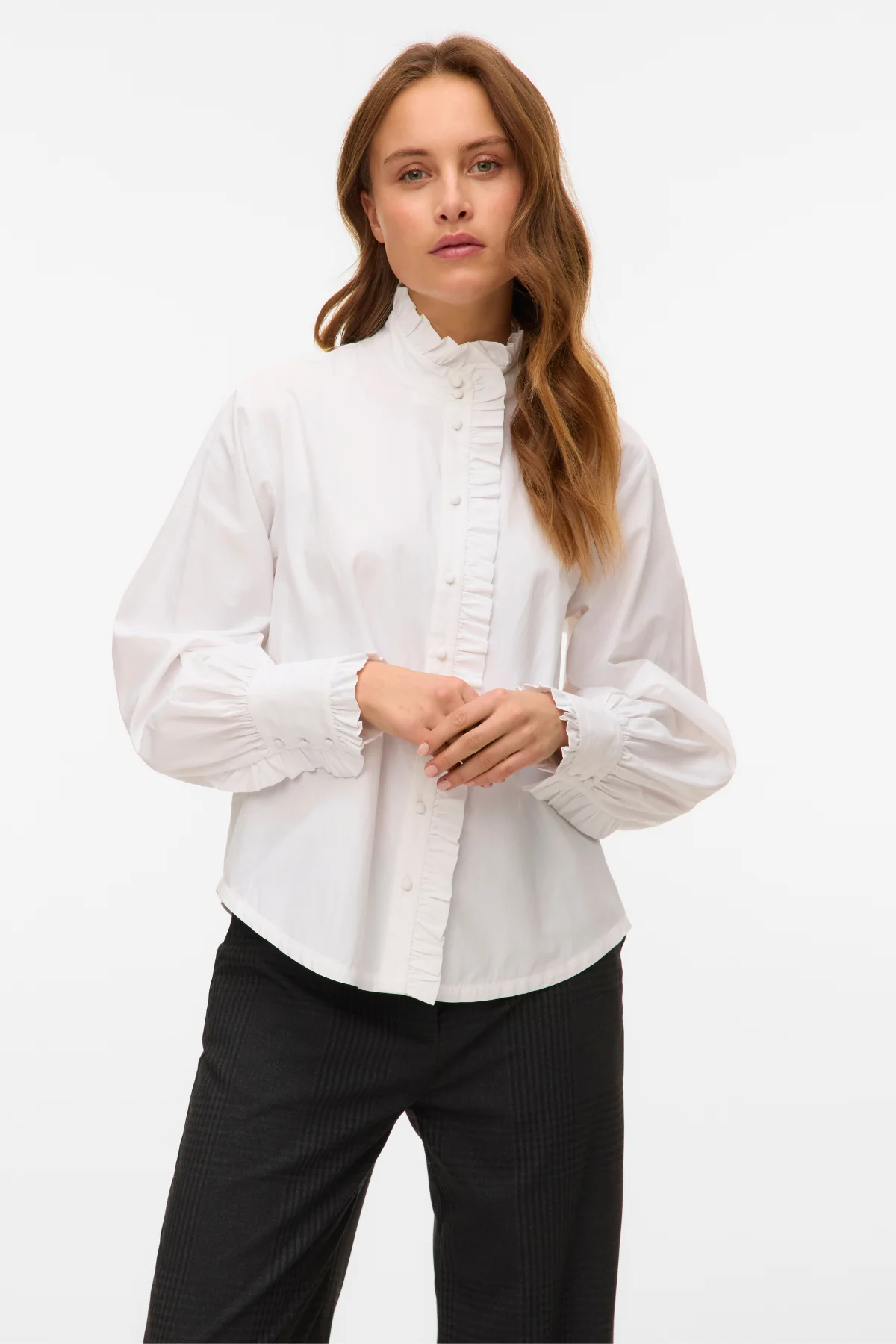 Fanni Ruffel Top - Blancanieves