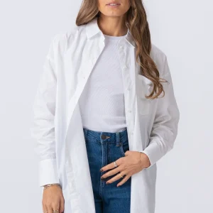 Camisa de gran tamaño - White