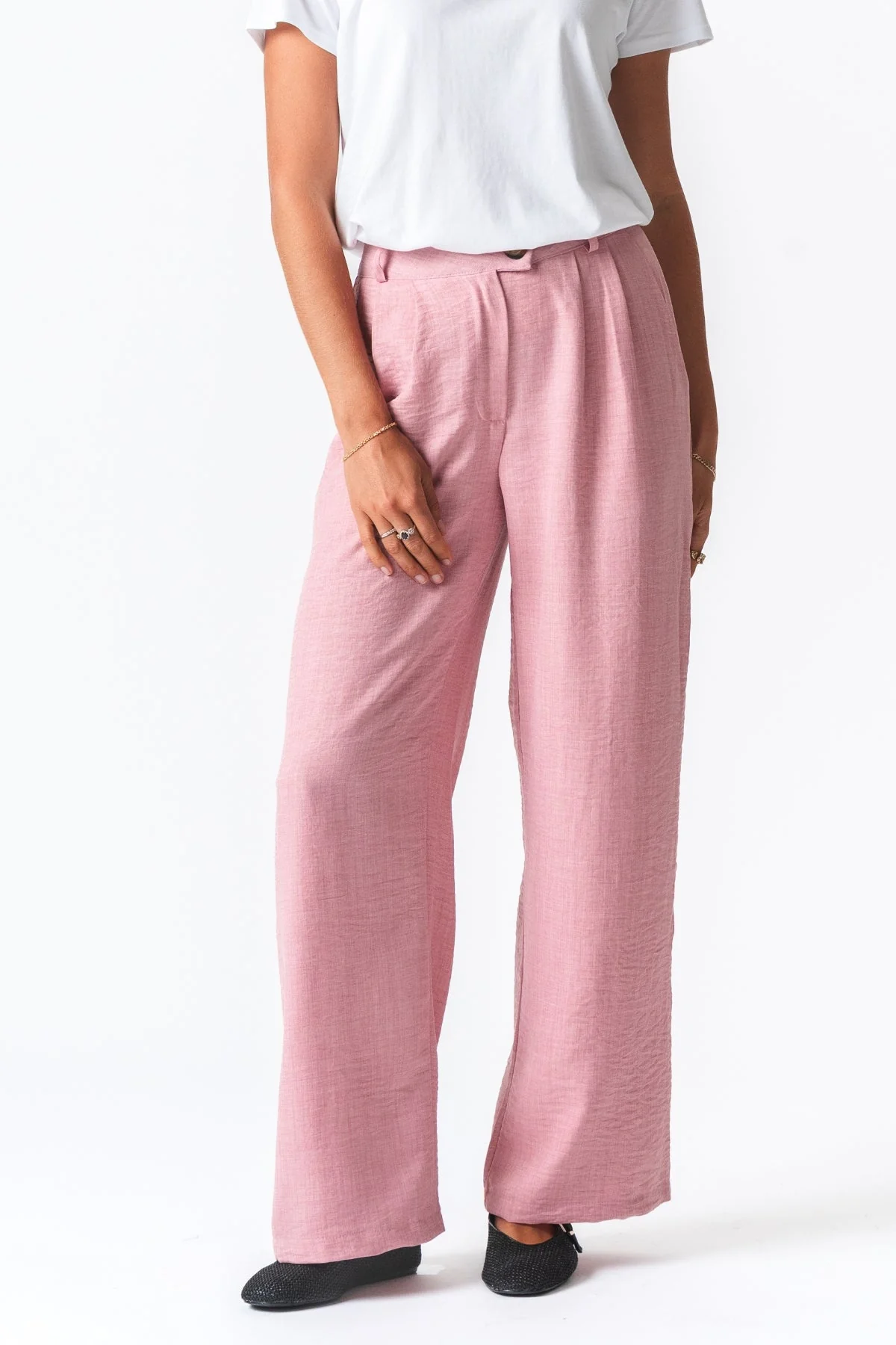 Emma Pants Suelto - rosa claro