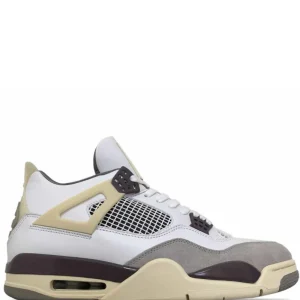 N373O Jordan A Ma Maniere x Air Jordan 4 White Grey Purple