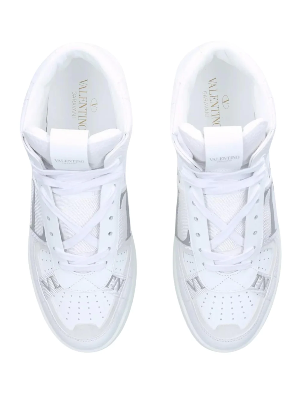 N373O VALENTINO GARAVANI
VL7N logo-embellished grained-leather and mesh high-top trainers - Imagen 3