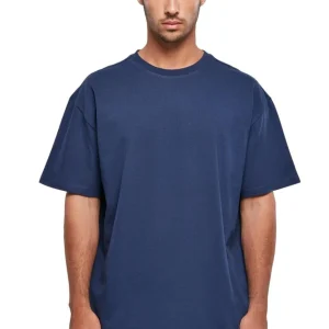 Pesado Oversized Camiseta - Azul Oscuro
