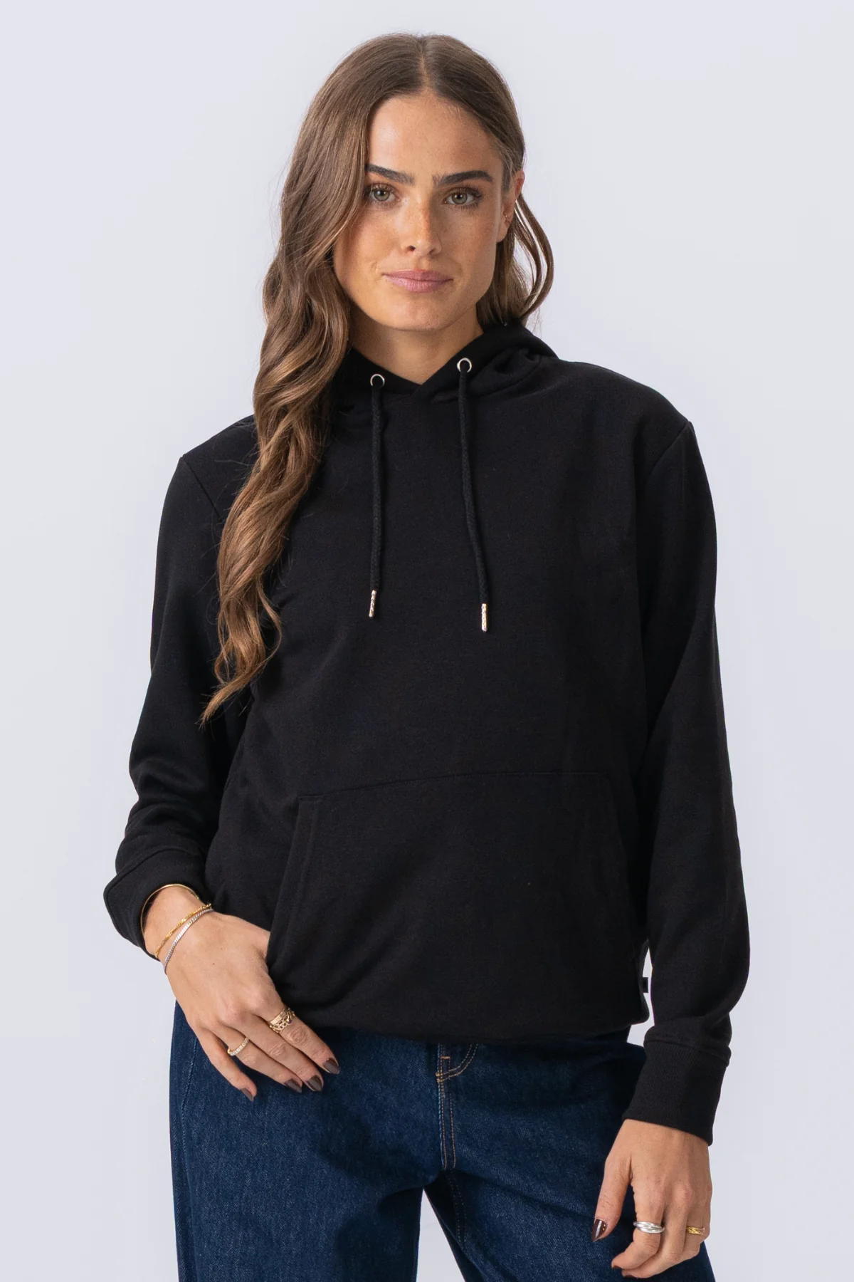 Sudadera sudadera con sudadera - negro