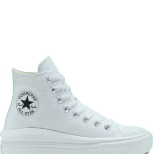 N373O Converse Chuck Taylor Move Ivory en Plataforma de Piel