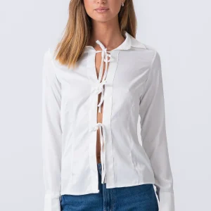 Camisa de Lucy Tie - White