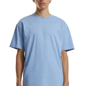 Pesado Oversized Camiseta - Azul en polvo