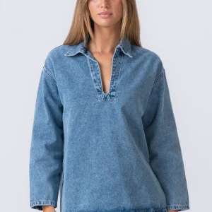 Cassia Denim Shirt - Azul claro