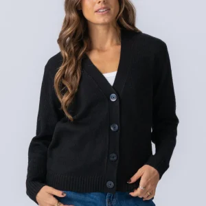 Cárdigan tejido - negro