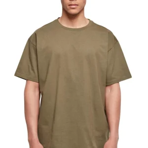 Pesado Oversized Camiseta - Oliva