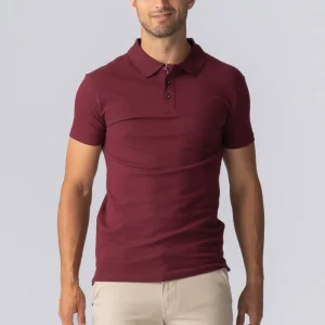 Muscle Polo Shirt - Borgoña