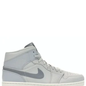 N370O AIR JORDAN 1 MID SE LIGHT BONE/GREY FOG-REFLECT SILVER-SAIL