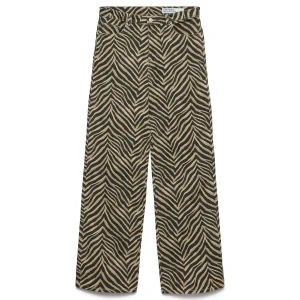 Vaqueros elásticos anchos Tessa - Silver Mink Zebra