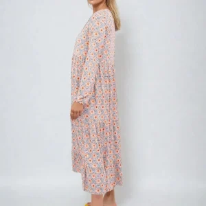 Vestido de flores de Julia - Azul