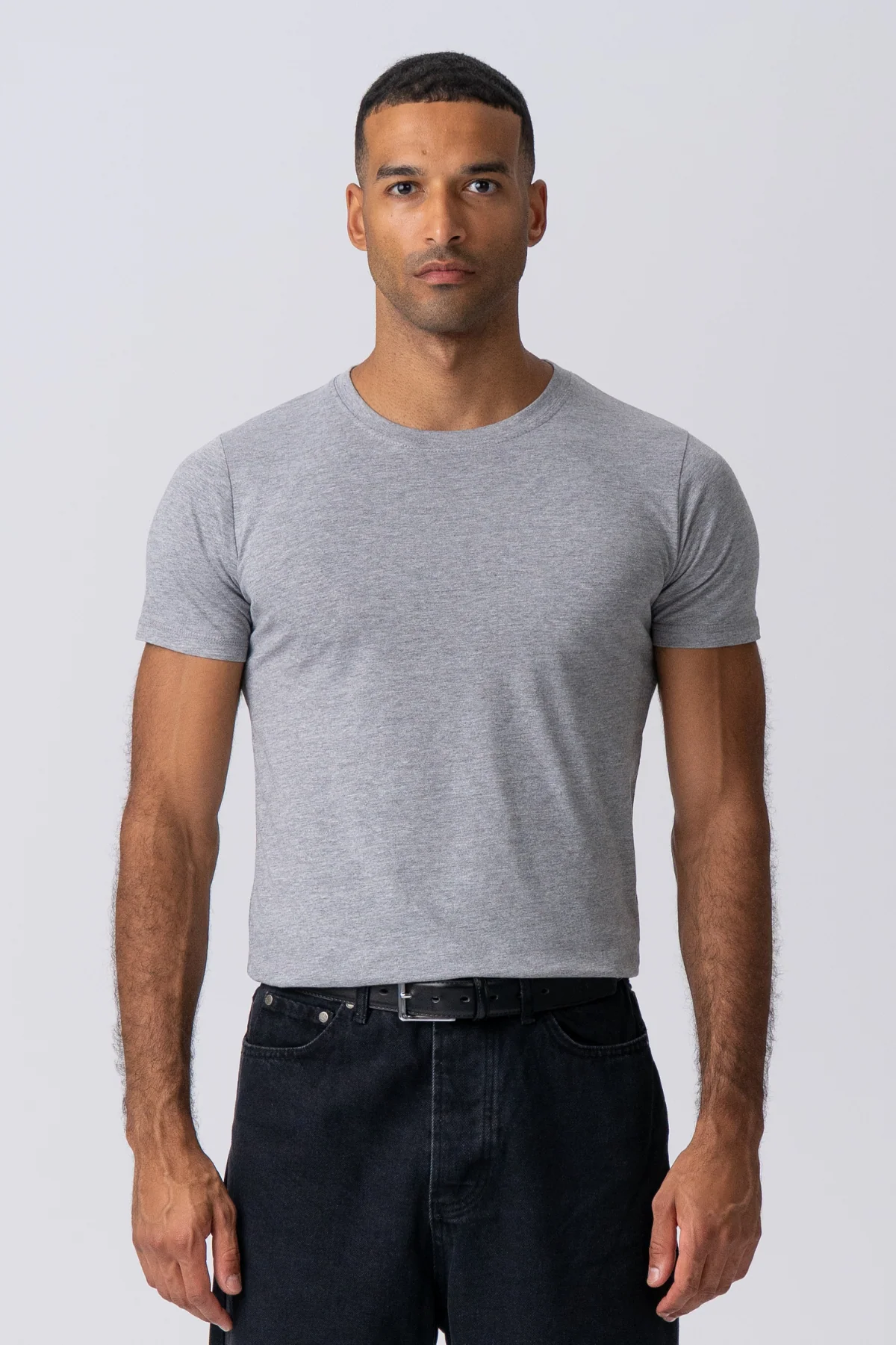 Camiseta muscular - gris claro