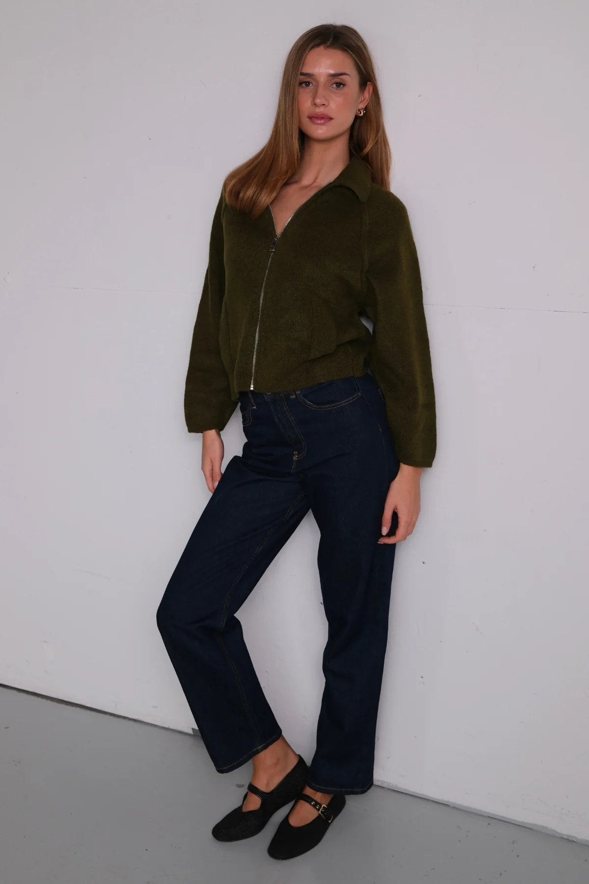 Cremallera de punto Selma - Caqui - Imagen 3