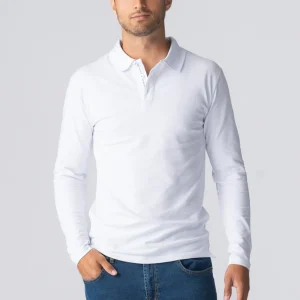 POLO MUSCLE MANEVE LIGRA - BLANCO