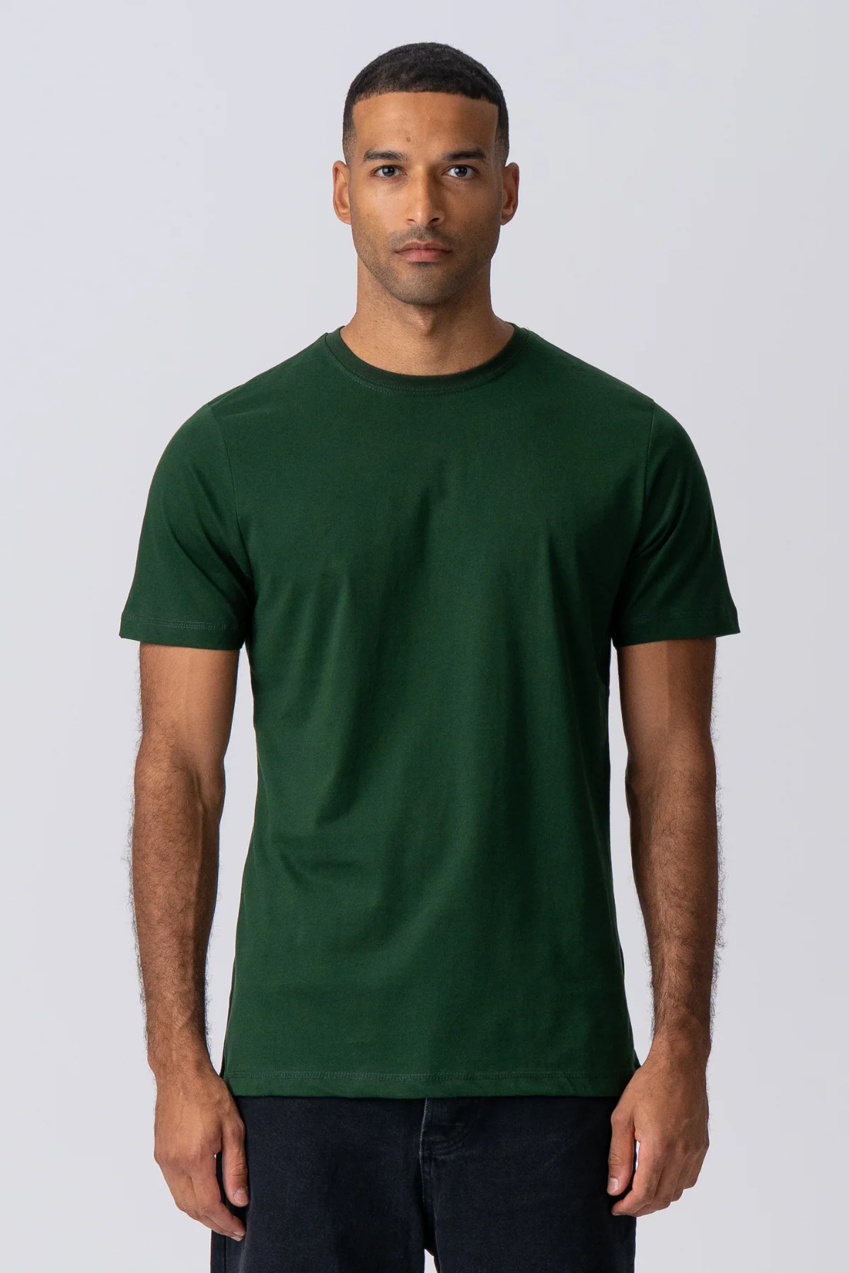 Basic Camiseta - Verde oscuro