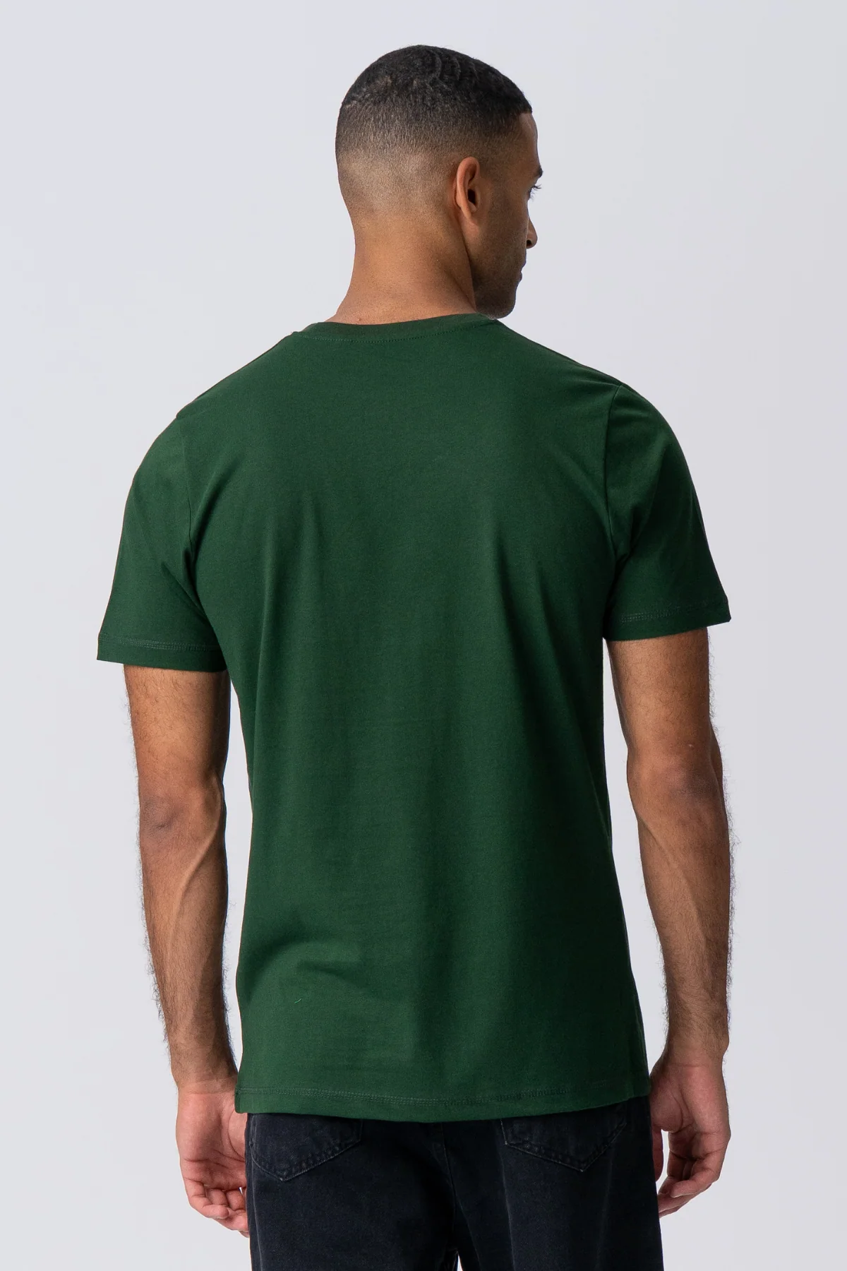 Basic Camiseta - Verde oscuro - Imagen 4