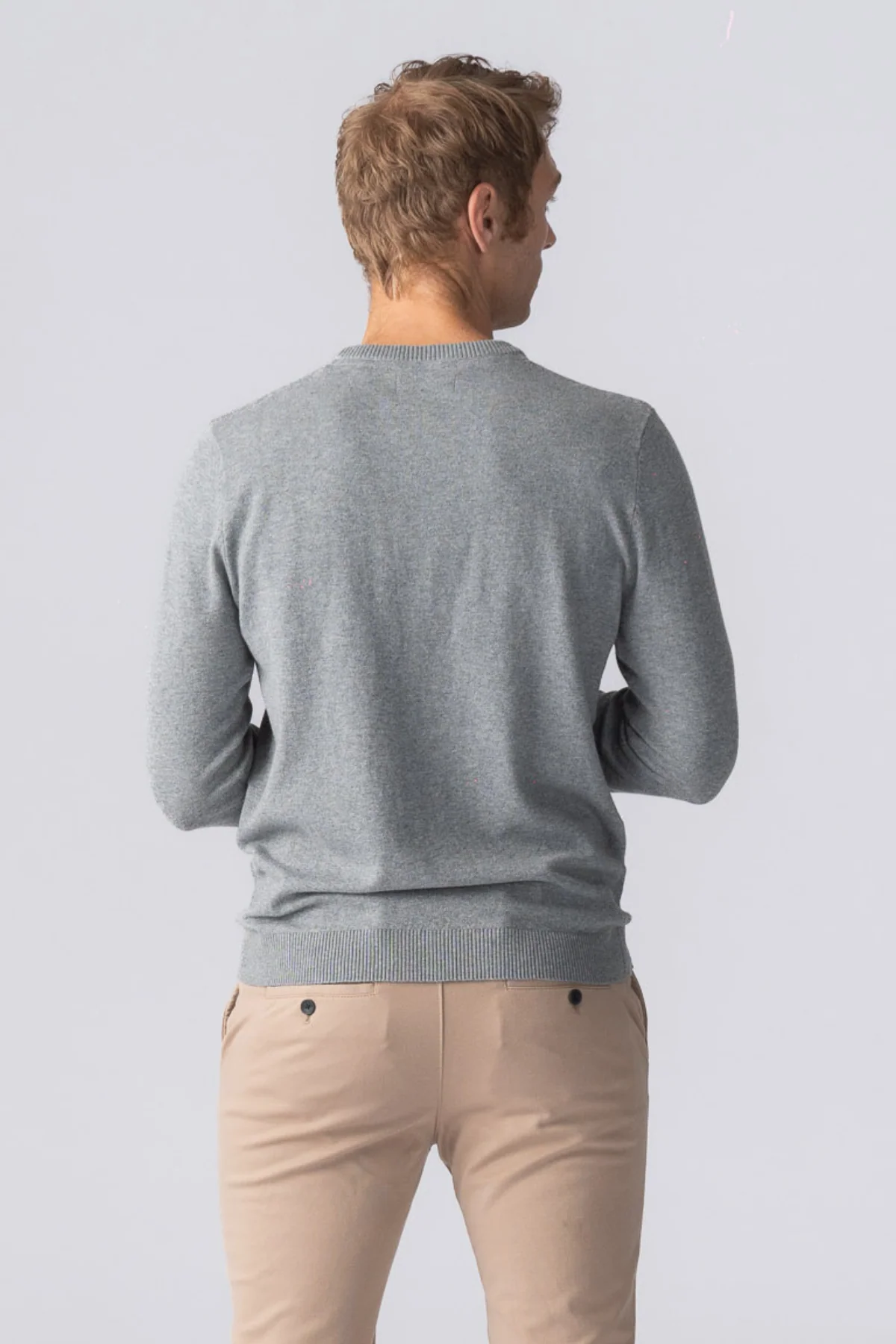 Jersey Cuello Redondo - Gris Melange - Imagen 9