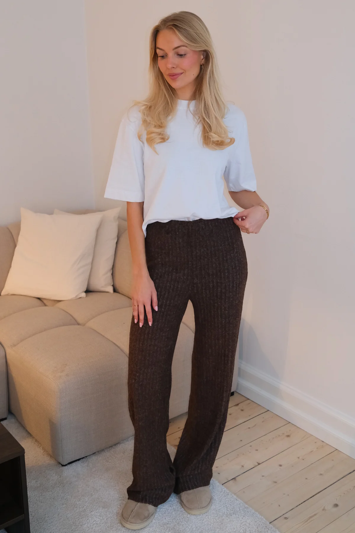 Tejido de hiedra Pants - Marrón - Imagen 4