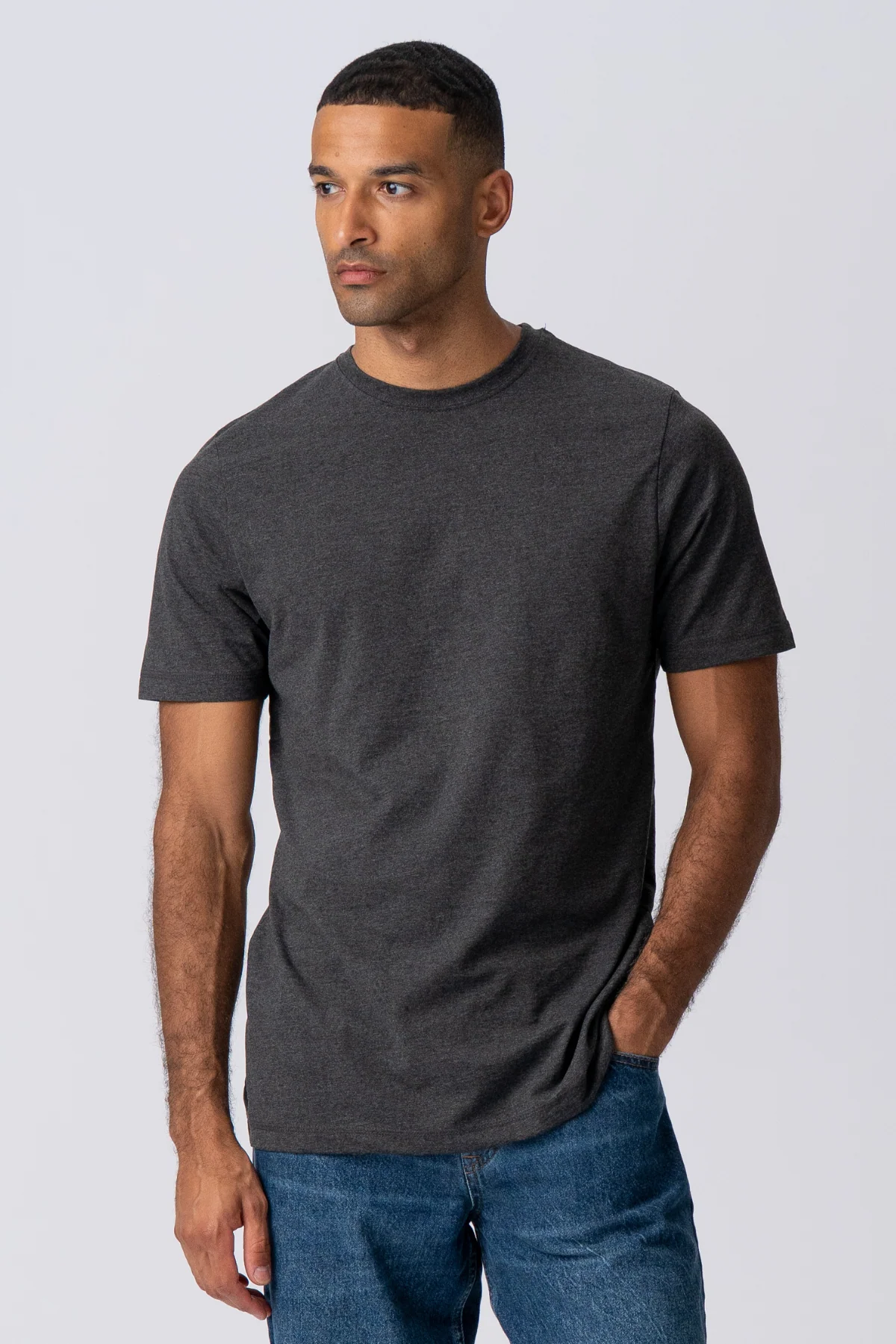 Basic Camiseta - Gris oscuro - Imagen 3