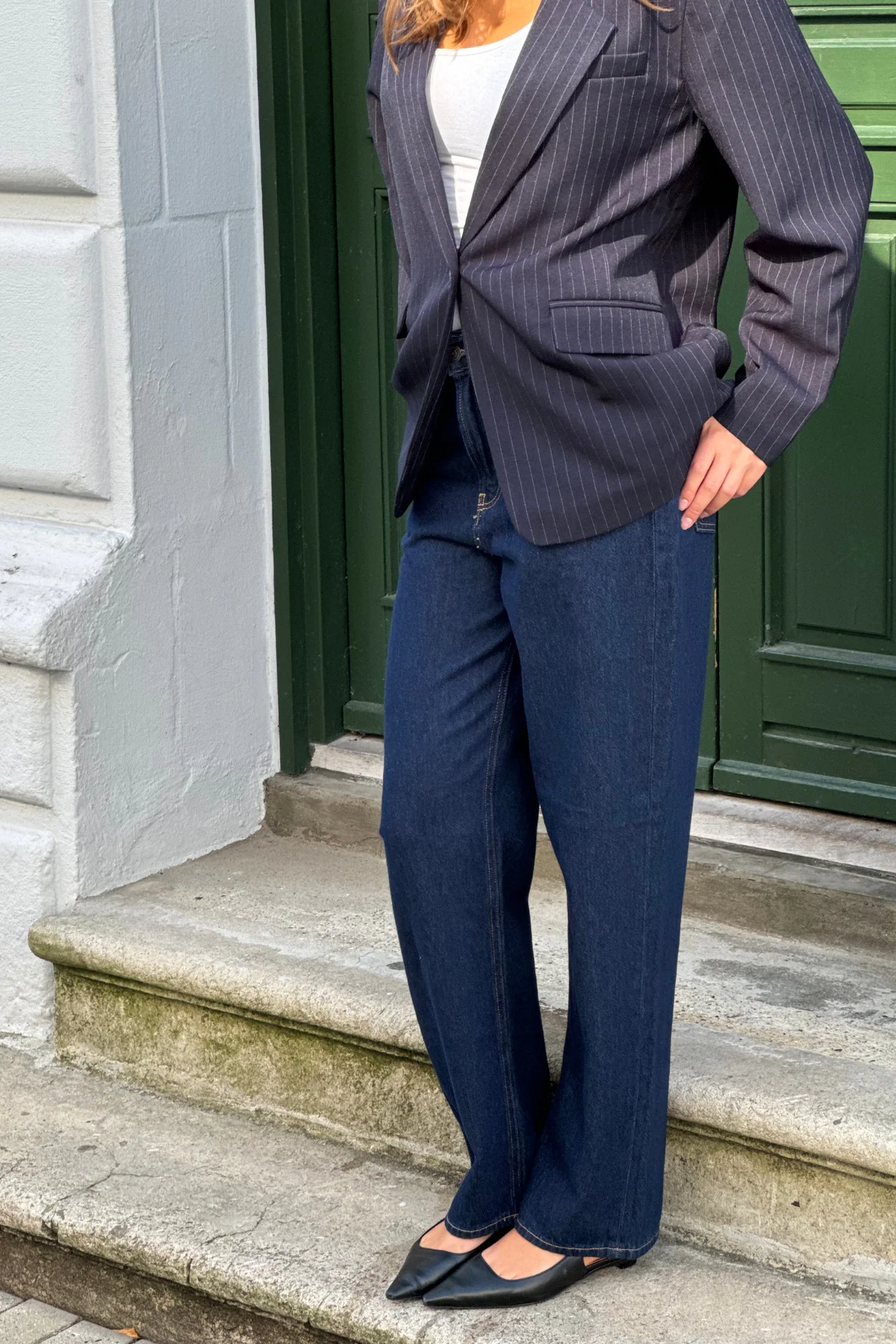 El rendimiento original de los jeans sueltos - mezclilla azul oscuro - Imagen 4