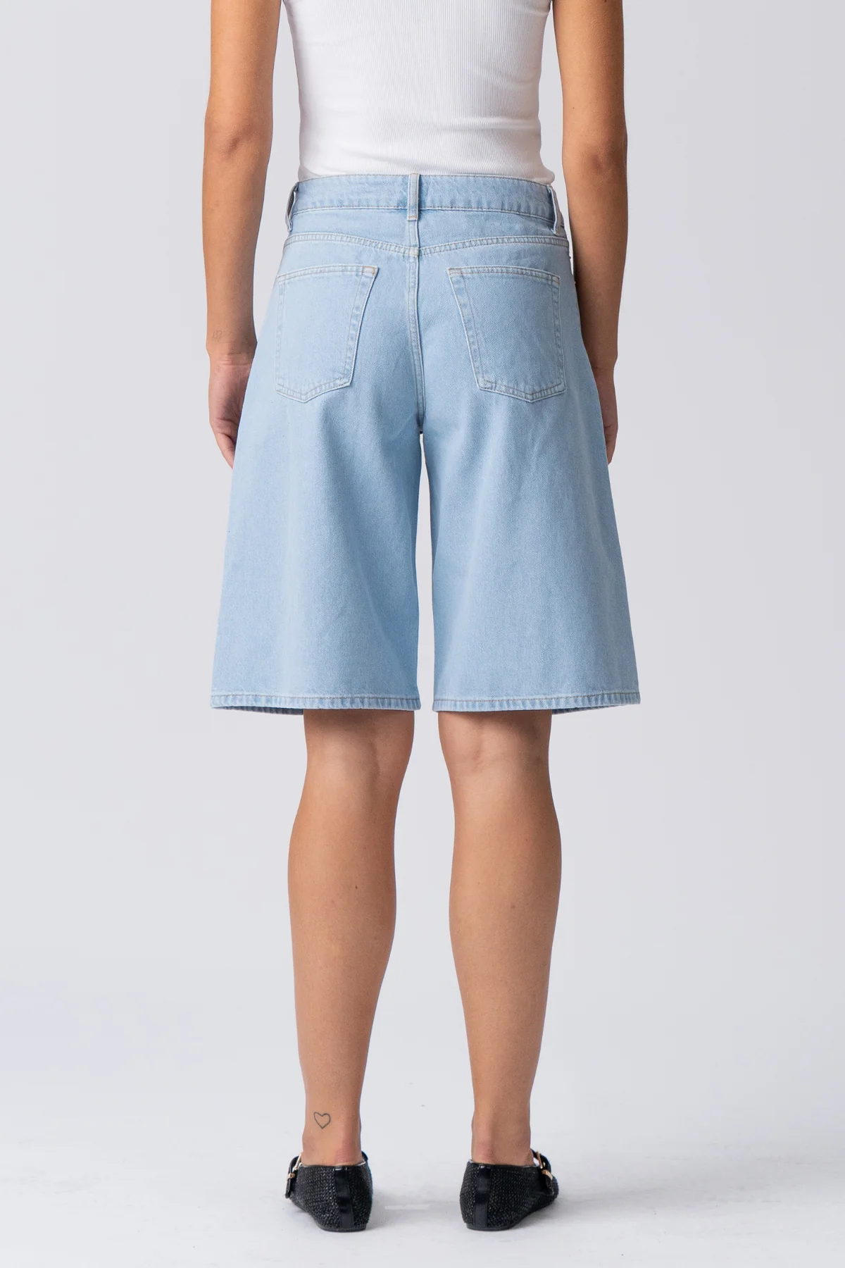 Denim Jorts - mezclilla azul claro - Imagen 5