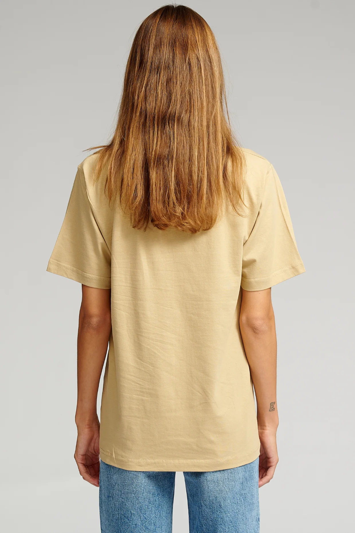 Camiseta de gran tamaño - beige - Imagen 4