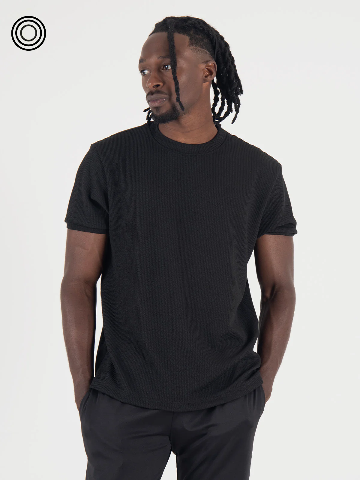 Camiseta atenas slim negra