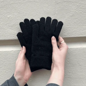 Guantes de punto - Negro