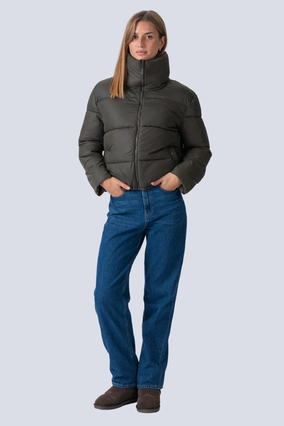 Chaqueta corta corta - Oliva - Imagen 9