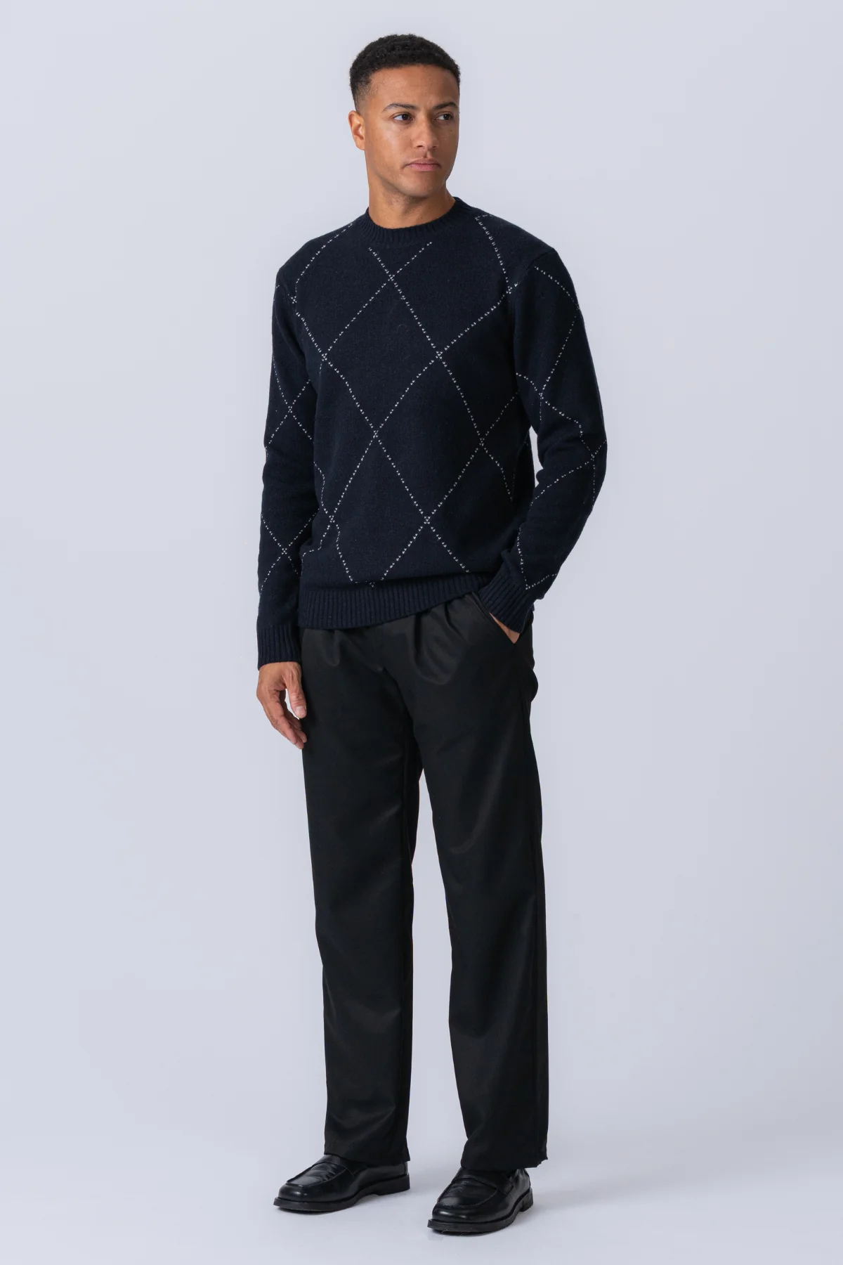 Isaac Wool Knit - Marina oscura - Imagen 6