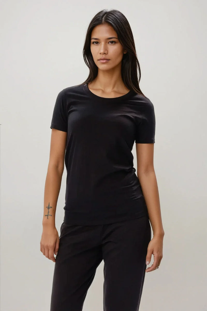 Camiseta ajustada - Negro