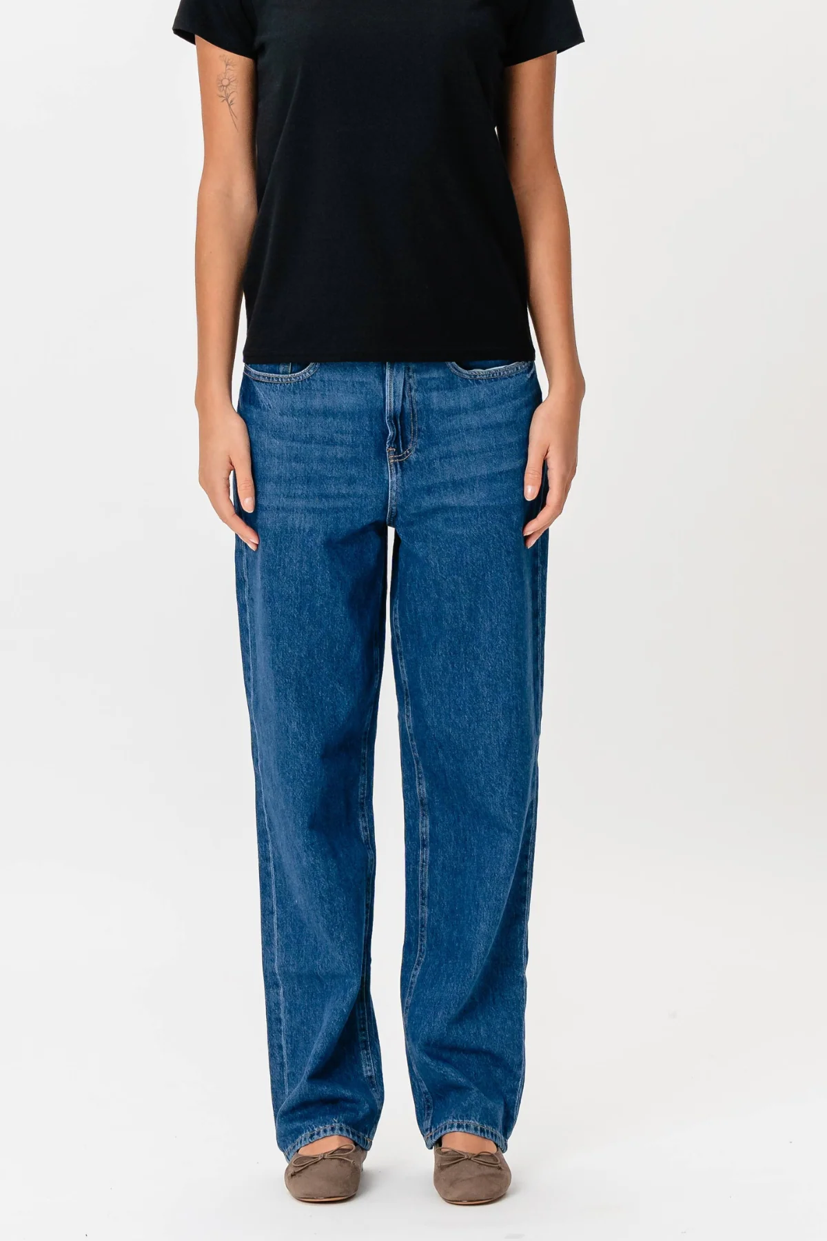 El rendimiento original de los jeans sueltos - mezclilla azul medio - Imagen 6