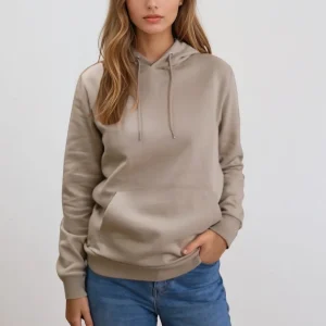 Boyfriend Sweat Soodie - Beige oscuro