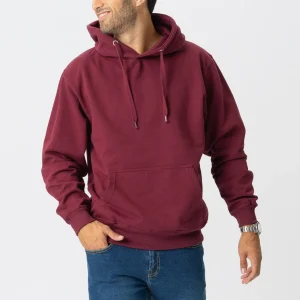 Sudadera con capucha básica - Borgoña Red