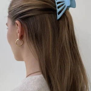 Clip de garra hueco - azul cielo