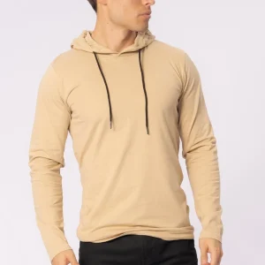 Sudadera con capucha ligera - caqui