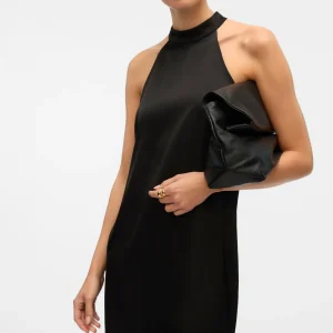 Vestido corto Elena Halter Neck - Negro
