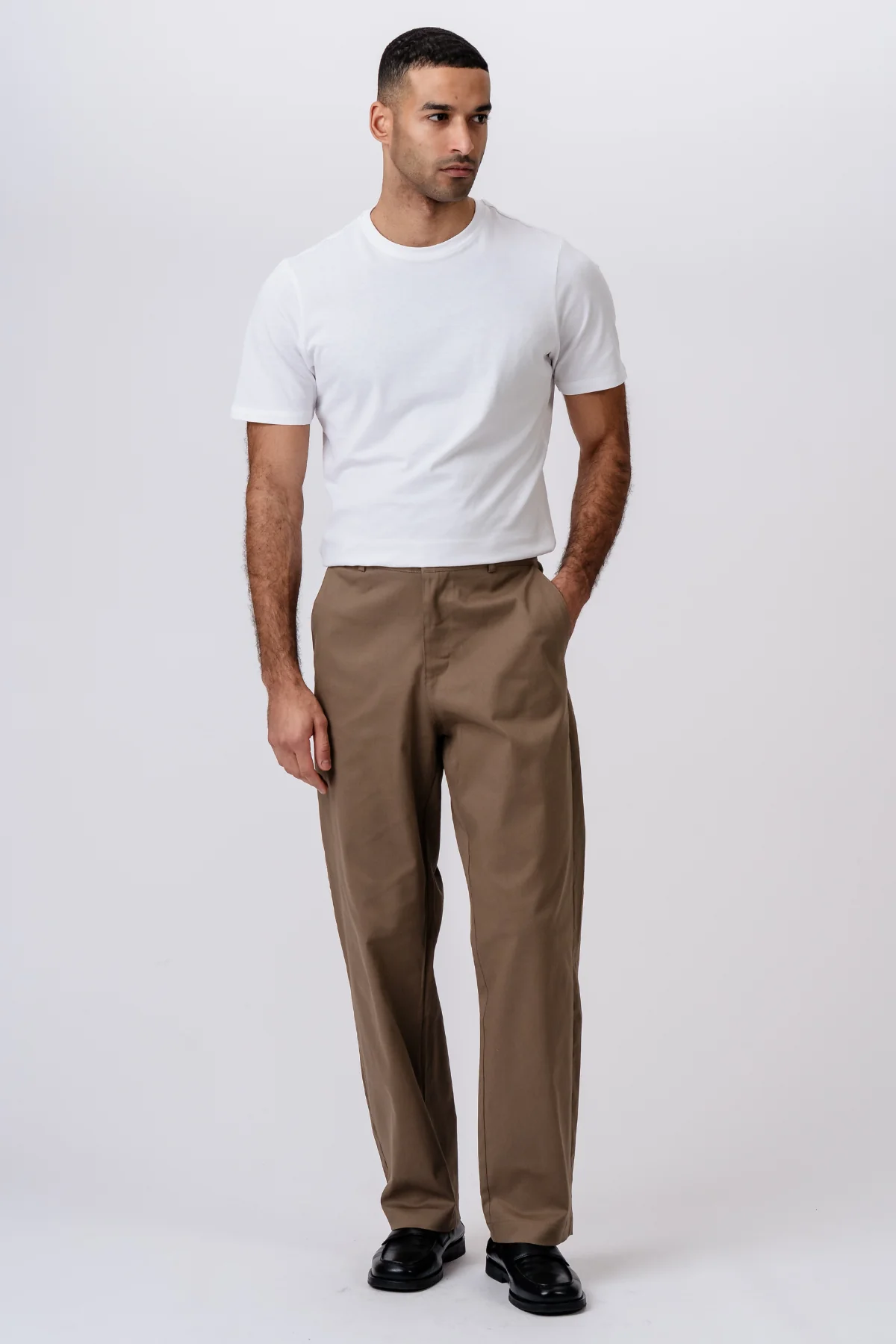 Chino recto de algodón - Beige - Imagen 5