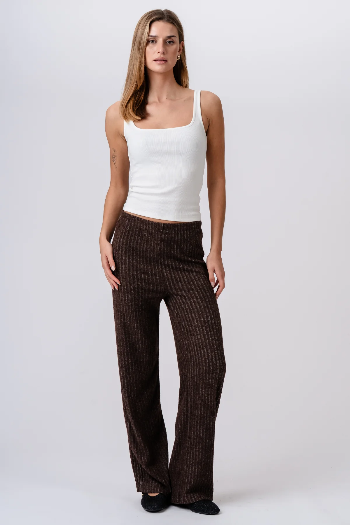 Tejido de hiedra Pants - Marrón - Imagen 5