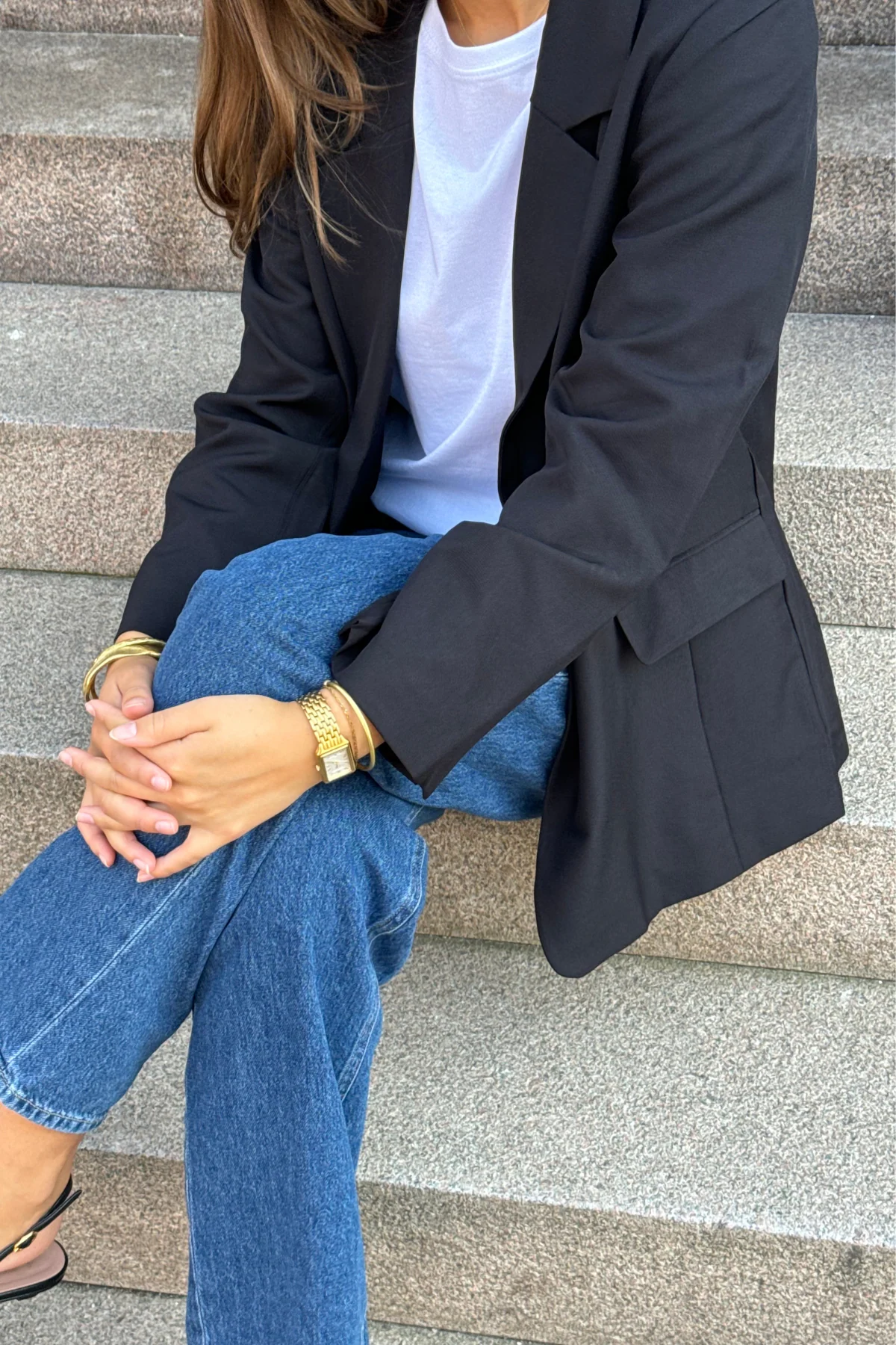 Blazer de gran tamaño - Negro - Imagen 7