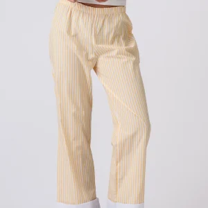 Layla rayado Pants - Amarillo
