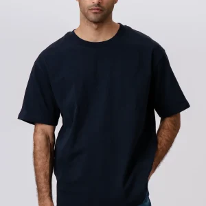 Camiseta Heavy Boxfit - Azul marino