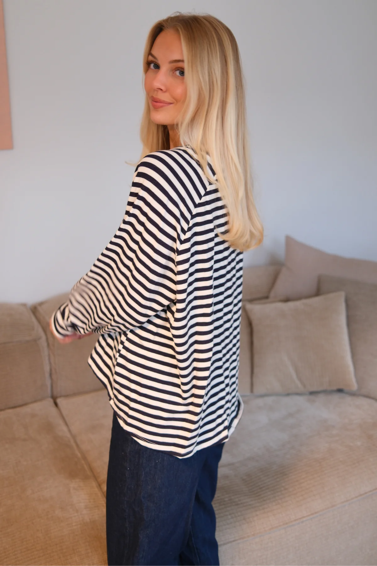 Camisa a rayas - Azul - Imagen 4