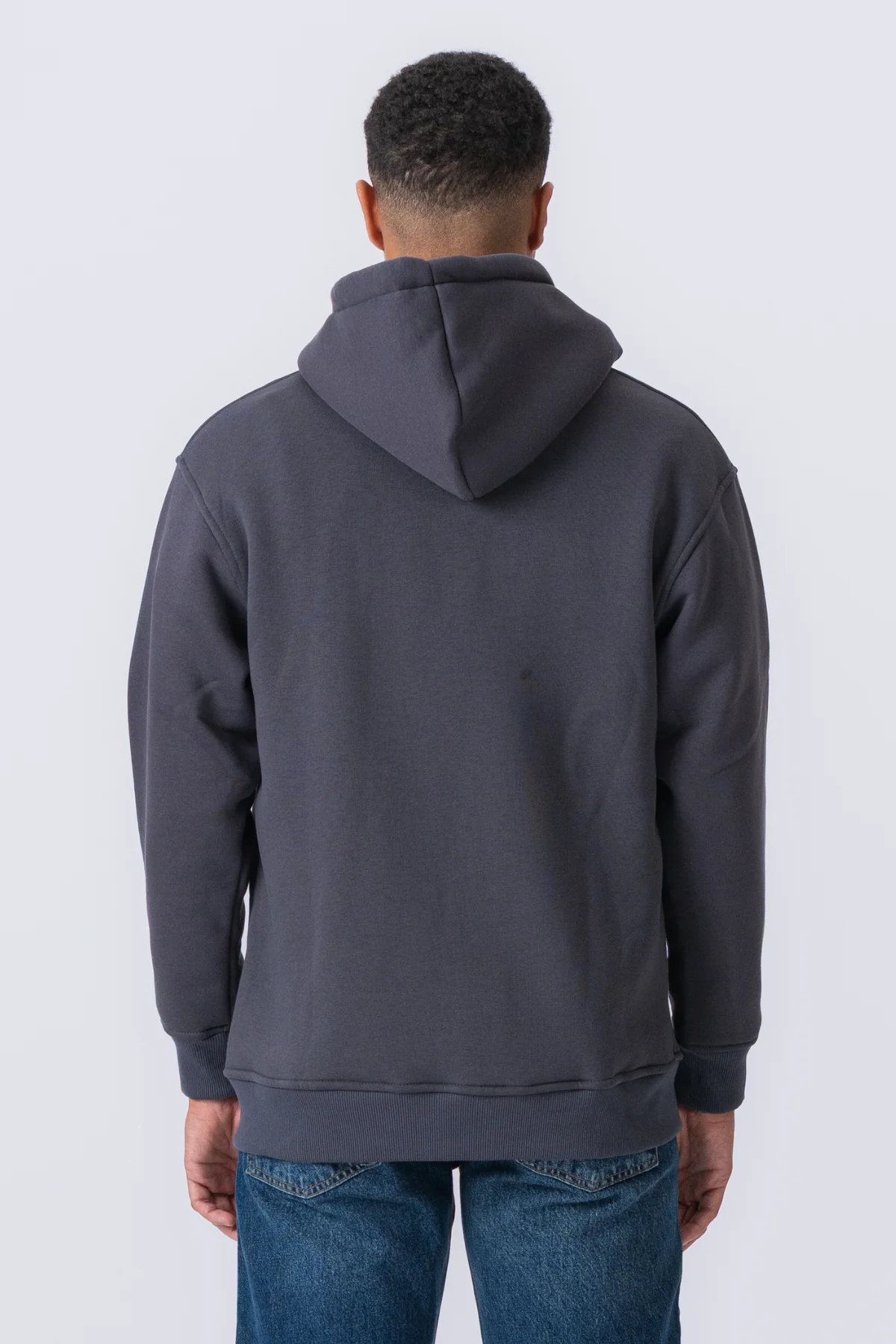 Sudadera con sudadera con cremallera relajada - gris oscuro - Imagen 6