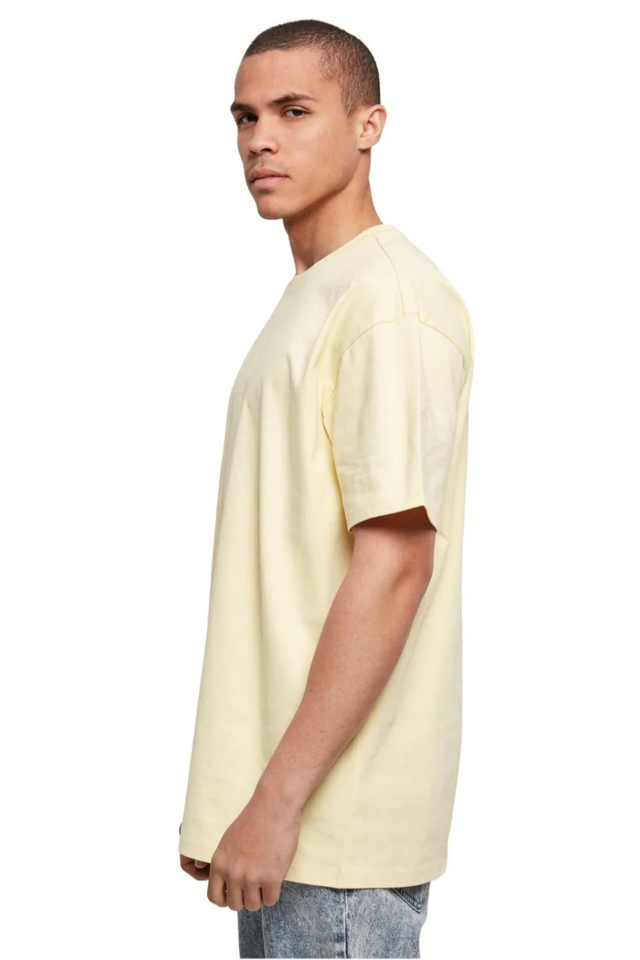 Pesado Oversized Camiseta - amarillo suave - Imagen 3