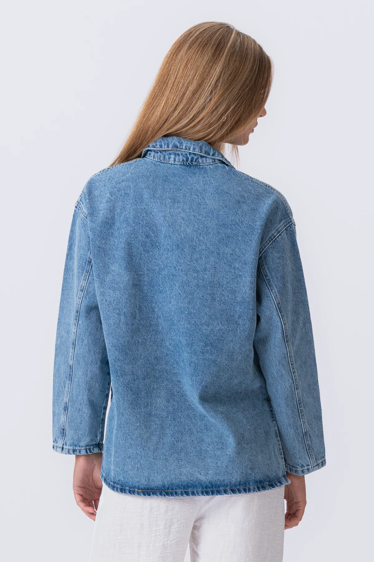 Cassia Denim Shirt - Azul claro - Imagen 6