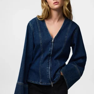 Camisa Vaquera Flora - Vaquero Azul Oscuro